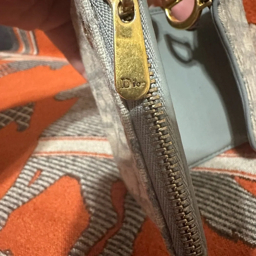 CHRISTIAN DIOR ❤️🌟OBLIQUE SADDLE LOTUS FOLDED WALLET⭐️